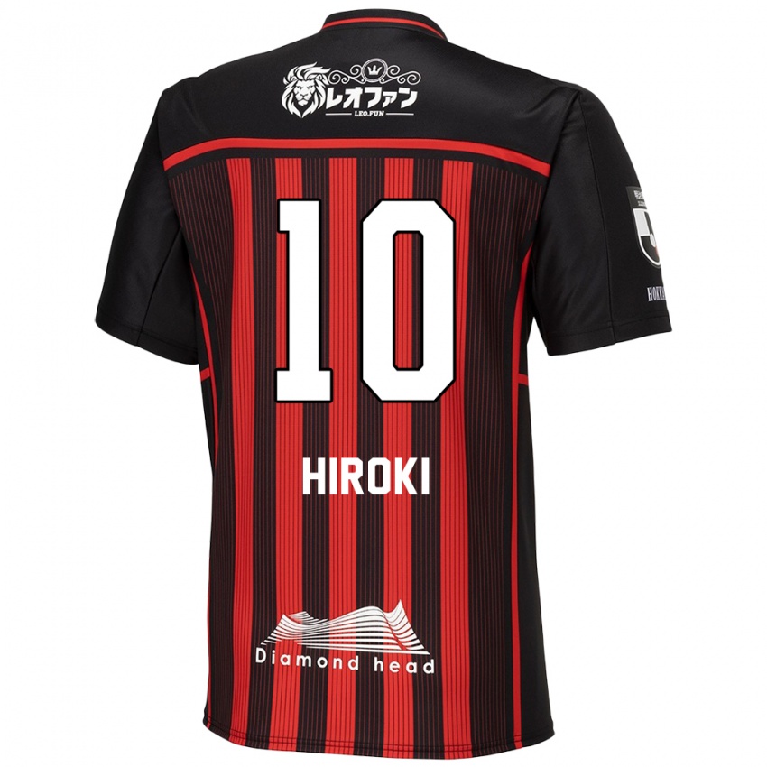 Bambino Maglia Hiroki Miyazawa #10 Rosso Nero Kit Gara Home 2024/25 Maglietta