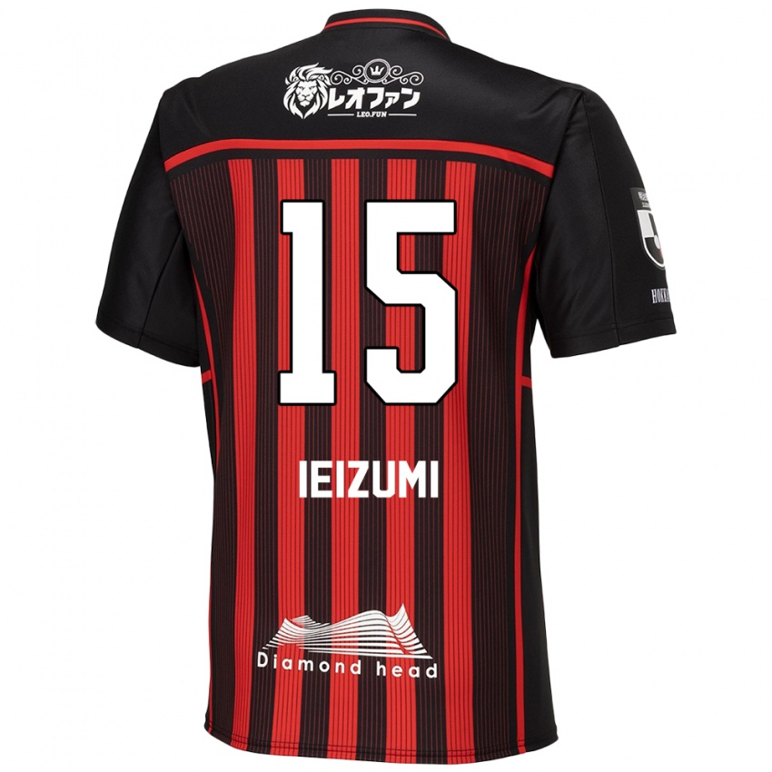 Bambino Maglia Rei Ieizumi #15 Rosso Nero Kit Gara Home 2024/25 Maglietta