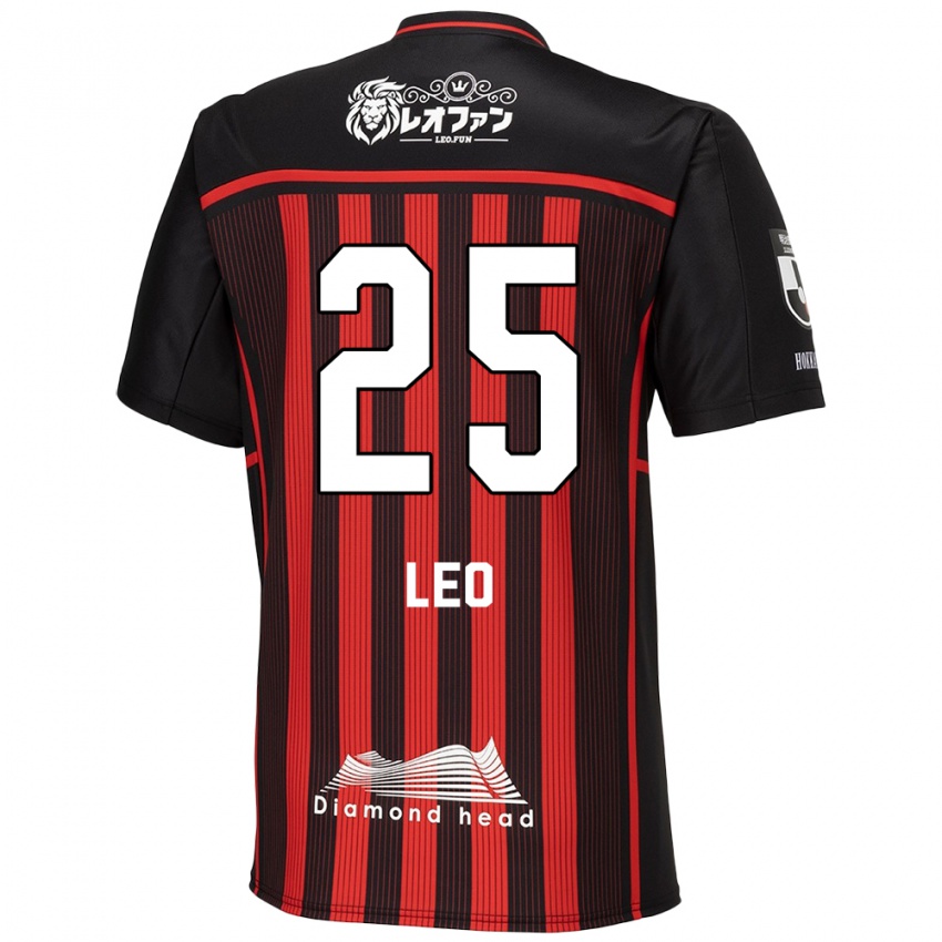 Bambino Maglia Leo Osaki #25 Rosso Nero Kit Gara Home 2024/25 Maglietta