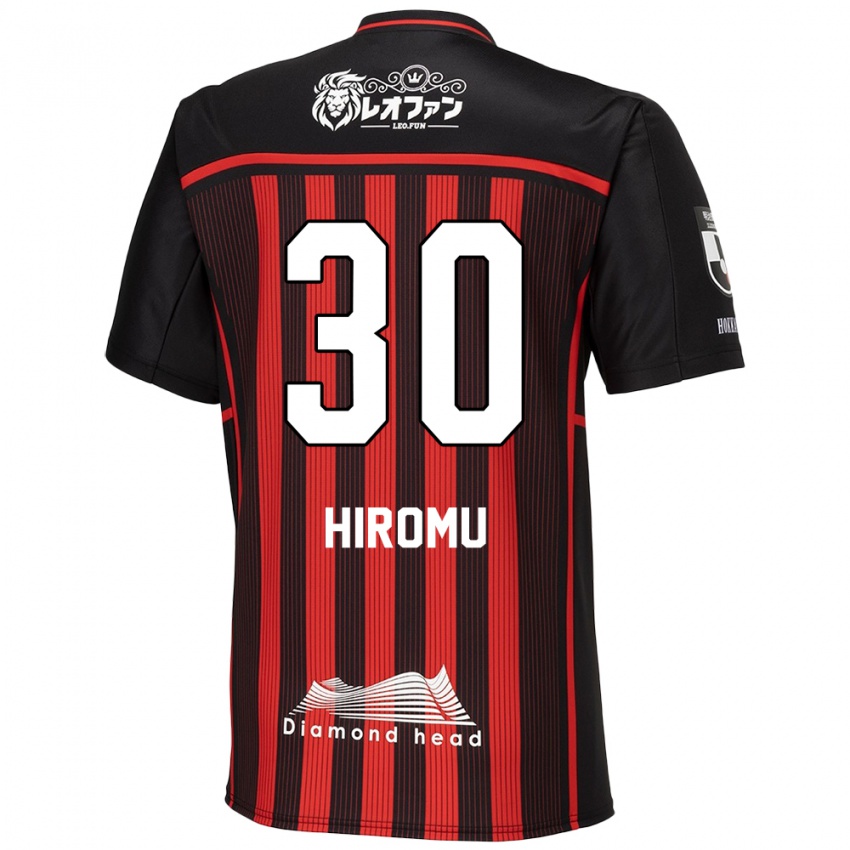 Bambino Maglia Hiromu Tanaka #30 Rosso Nero Kit Gara Home 2024/25 Maglietta