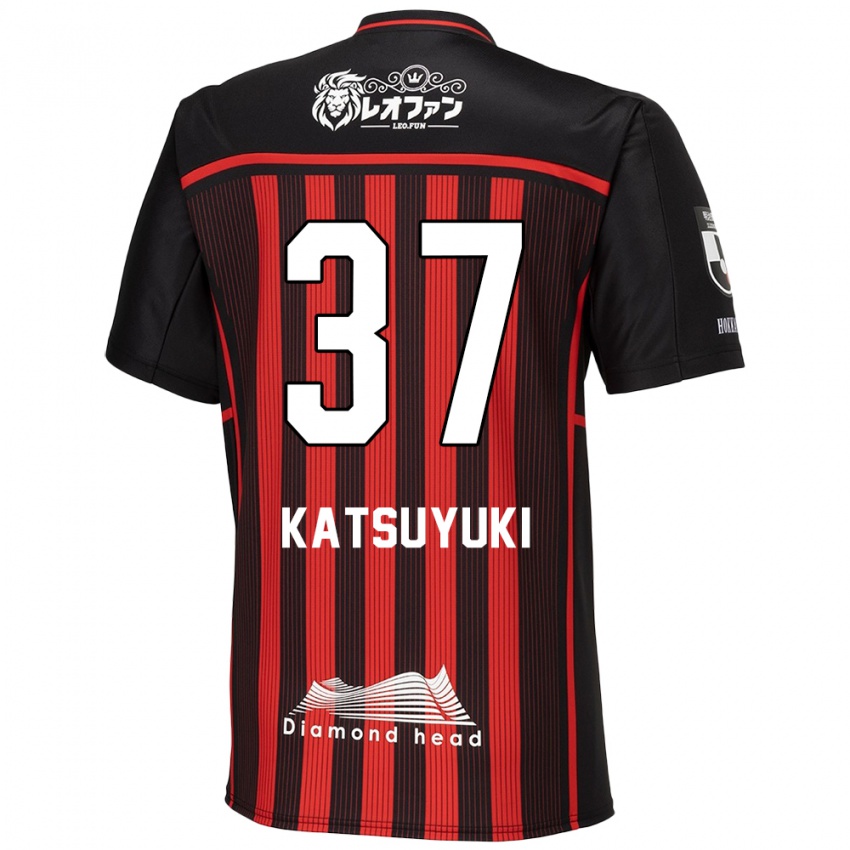 Bambino Maglia Katsuyuki Tanaka #37 Rosso Nero Kit Gara Home 2024/25 Maglietta