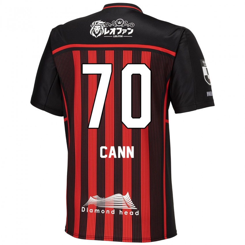 Bambino Maglia Francis Cann #70 Rosso Nero Kit Gara Home 2024/25 Maglietta