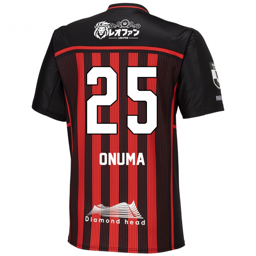 Bambino Maglia Akito Onuma #25 Rosso Nero Kit Gara Home 2024/25 Maglietta