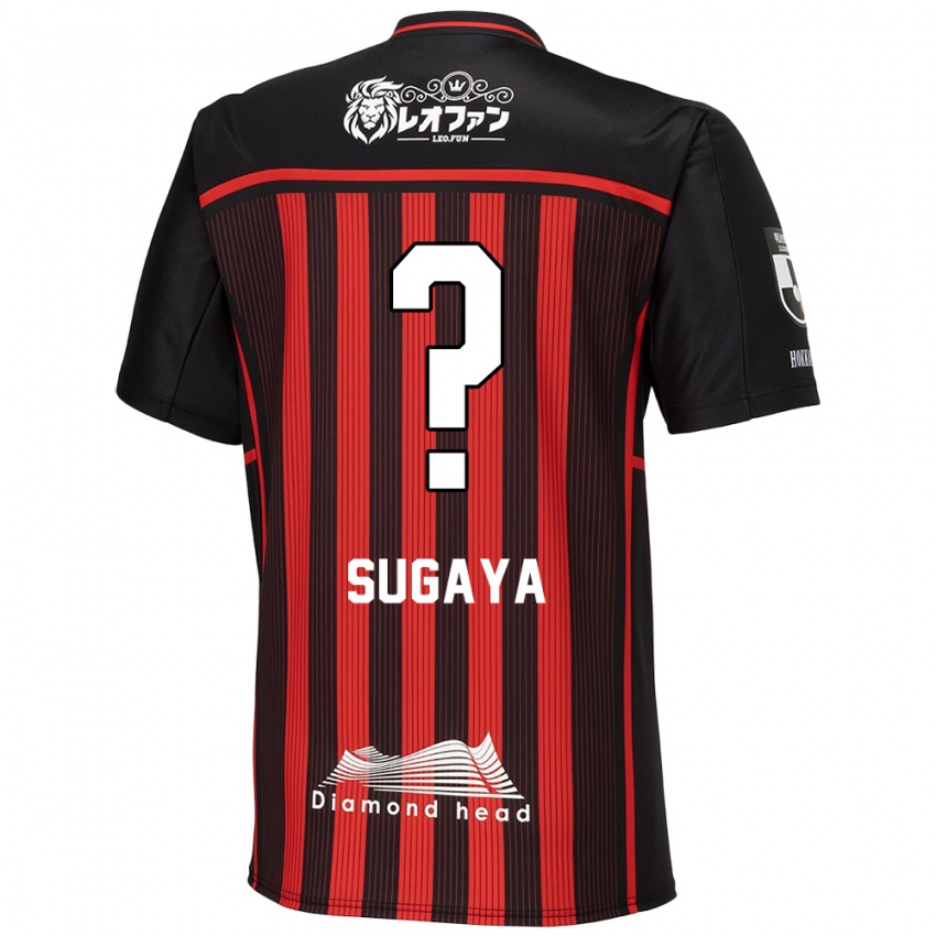 Bambino Maglia Shuto Sugaya #0 Rosso Nero Kit Gara Home 2024/25 Maglietta