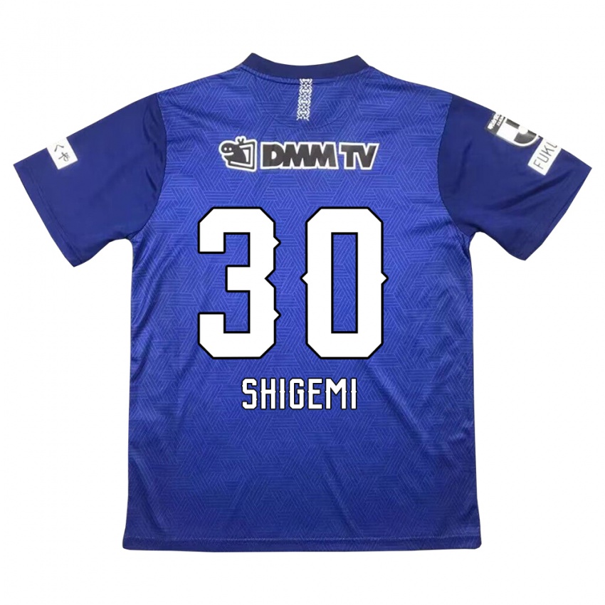 Bambino Maglia Masato Shigemi #30 Blu Scuro Kit Gara Home 2024/25 Maglietta