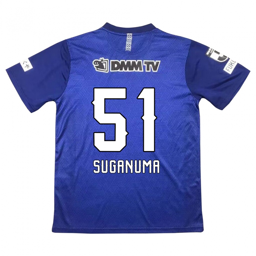 Bambino Maglia Kazuaki Suganuma #51 Blu Scuro Kit Gara Home 2024/25 Maglietta