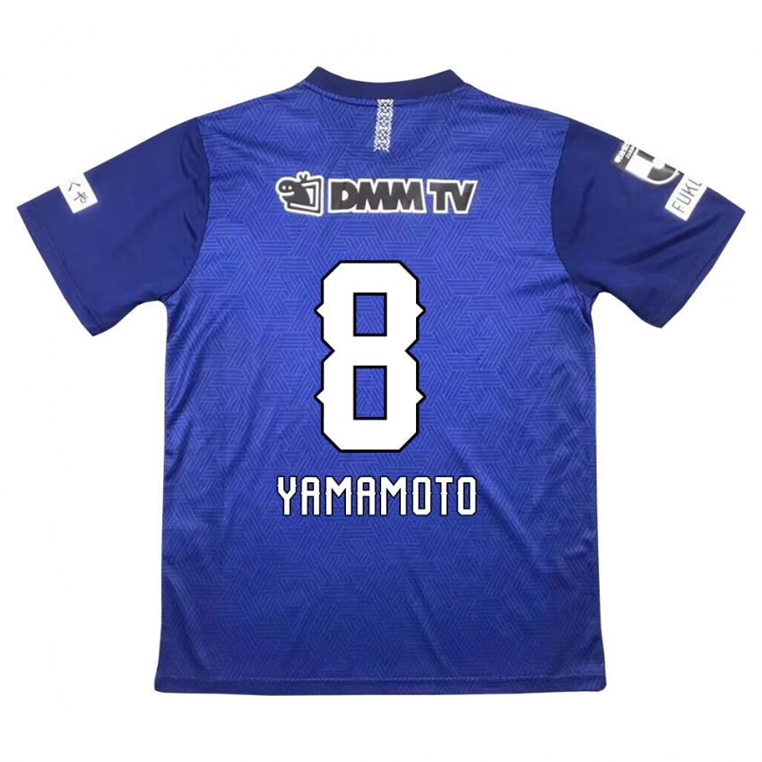 Bambino Maglia Shunsuke Yamamoto #8 Blu Scuro Kit Gara Home 2024/25 Maglietta