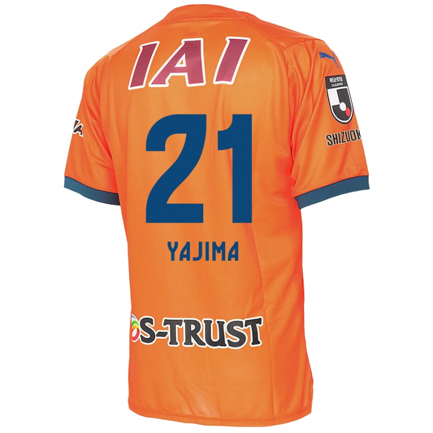 Bambino Maglia Shinya Yajima #21 Arancione Blu Kit Gara Home 2024/25 Maglietta