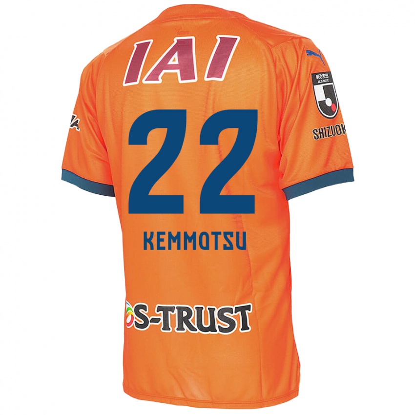 Bambino Maglia Takumu Kemmotsu #22 Arancione Blu Kit Gara Home 2024/25 Maglietta