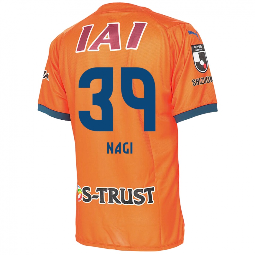 Bambino Maglia Nagi Kawatani #39 Arancione Blu Kit Gara Home 2024/25 Maglietta