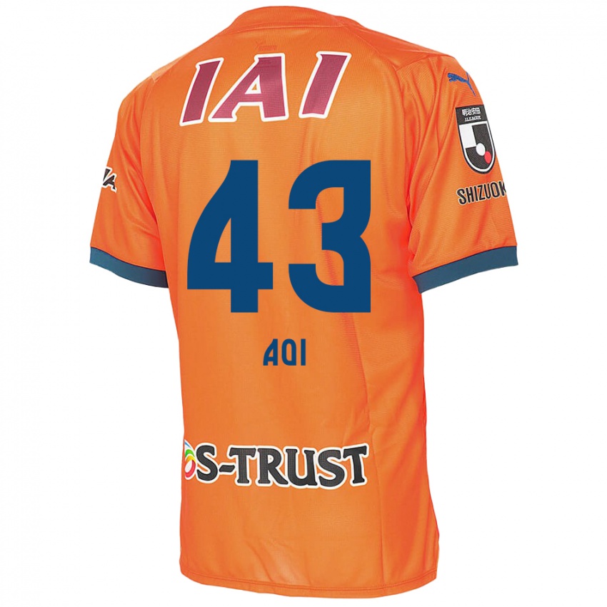 Bambino Maglia Aoi Ando #43 Arancione Blu Kit Gara Home 2024/25 Maglietta