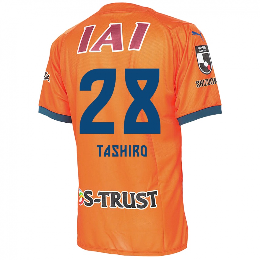 Bambino Maglia Hiroto Tashiro #28 Arancione Blu Kit Gara Home 2024/25 Maglietta