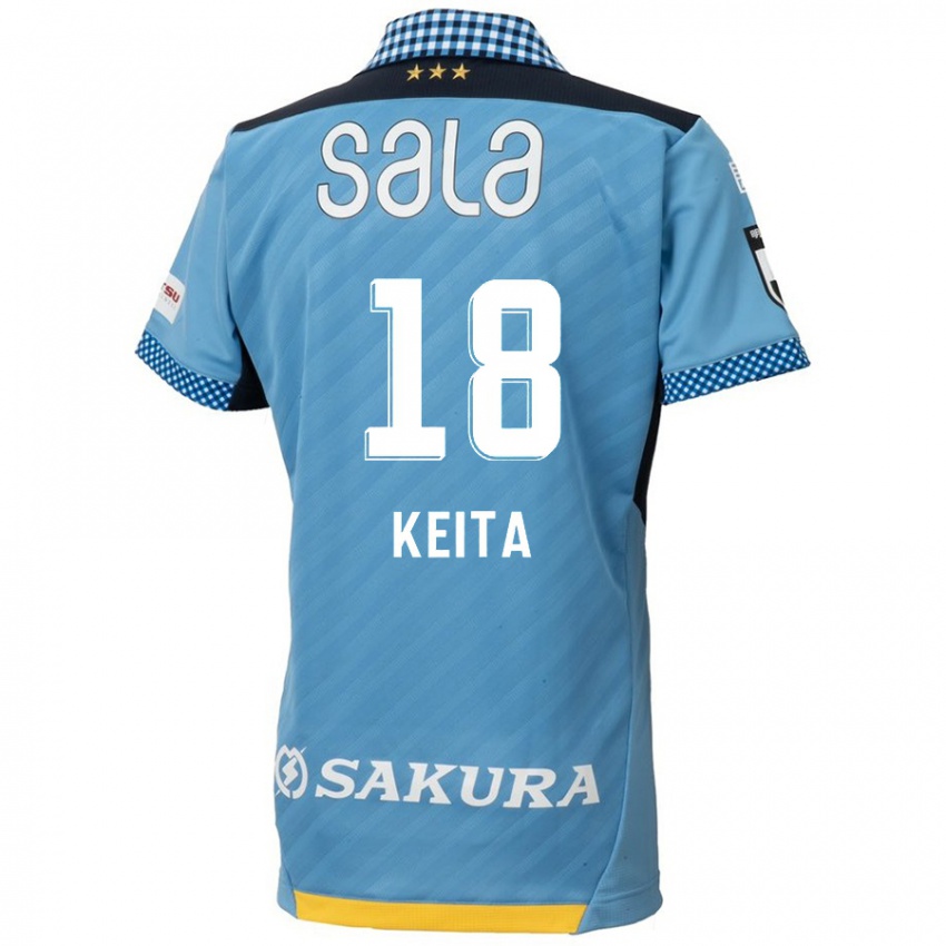 Bambino Maglia Keita Takahata #18 Blu Nero Kit Gara Home 2024/25 Maglietta