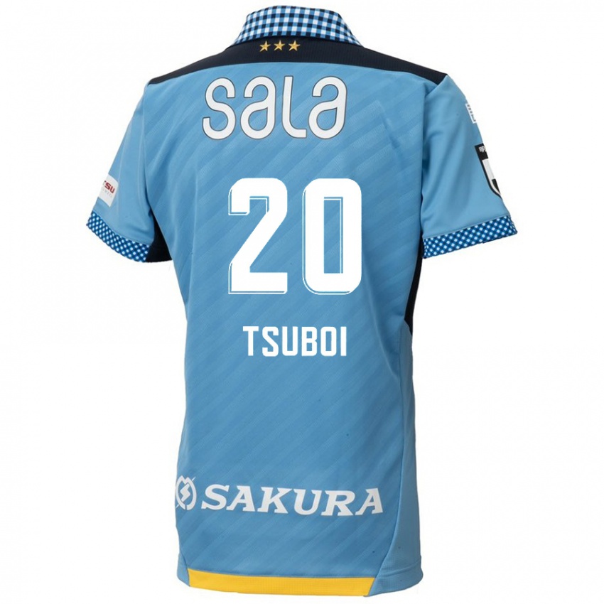 Bambino Maglia Yuya Tsuboi #20 Blu Nero Kit Gara Home 2024/25 Maglietta