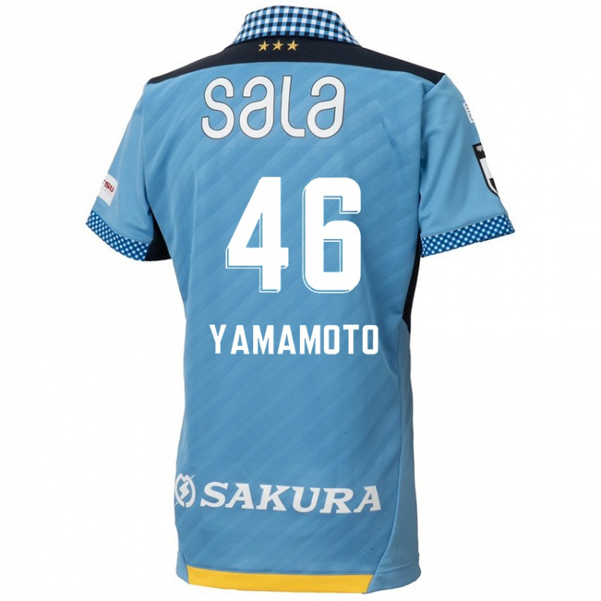 Bambino Maglia Shota Yamamoto #46 Blu Nero Kit Gara Home 2024/25 Maglietta