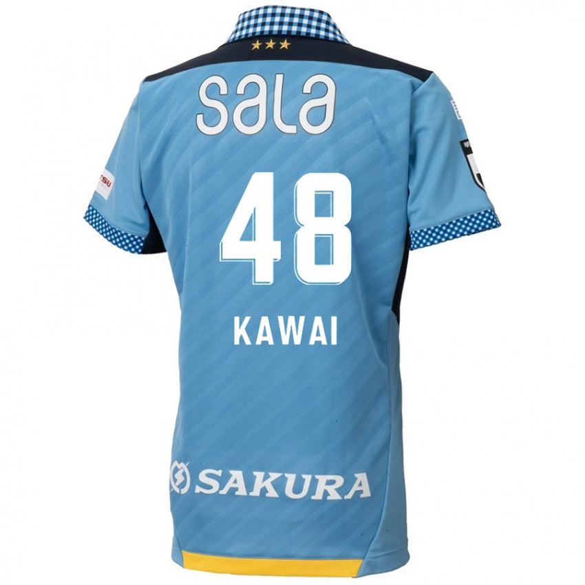 Bambino Maglia Tokumo Kawai #48 Blu Nero Kit Gara Home 2024/25 Maglietta