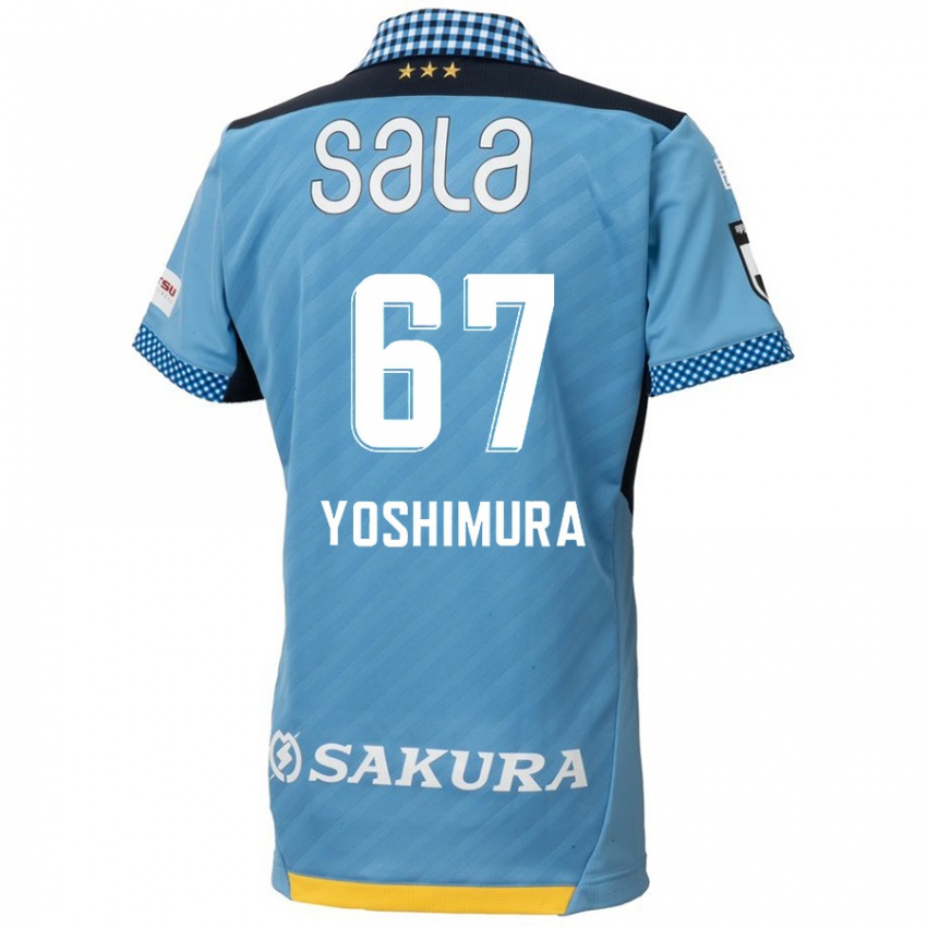 Bambino Maglia Ryusei Yoshimura #67 Blu Nero Kit Gara Home 2024/25 Maglietta