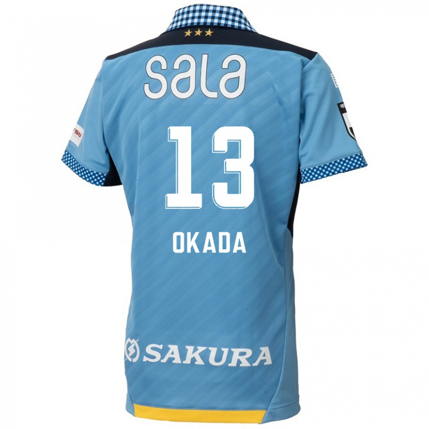 Bambino Maglia Kosei Okada #13 Blu Nero Kit Gara Home 2024/25 Maglietta