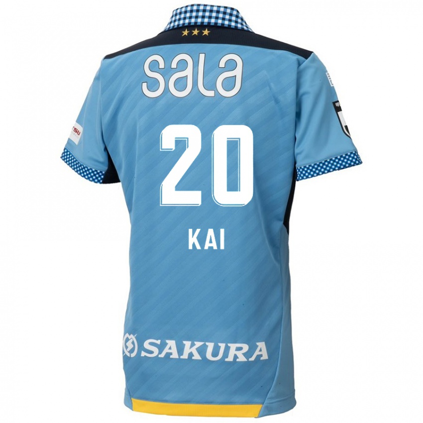 Bambino Maglia Yua Kai #20 Blu Nero Kit Gara Home 2024/25 Maglietta