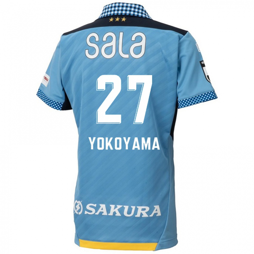 Bambino Maglia Kota Yokoyama #27 Blu Nero Kit Gara Home 2024/25 Maglietta