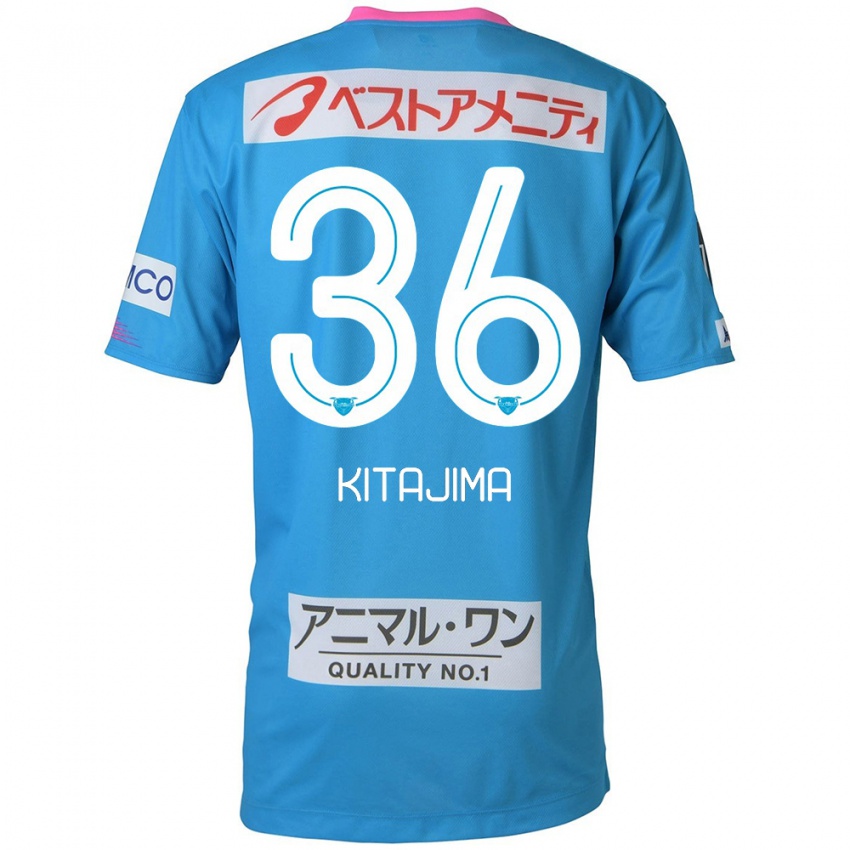 Bambino Maglia Fumiya Kitajima #36 Blu Rosa Kit Gara Home 2024/25 Maglietta