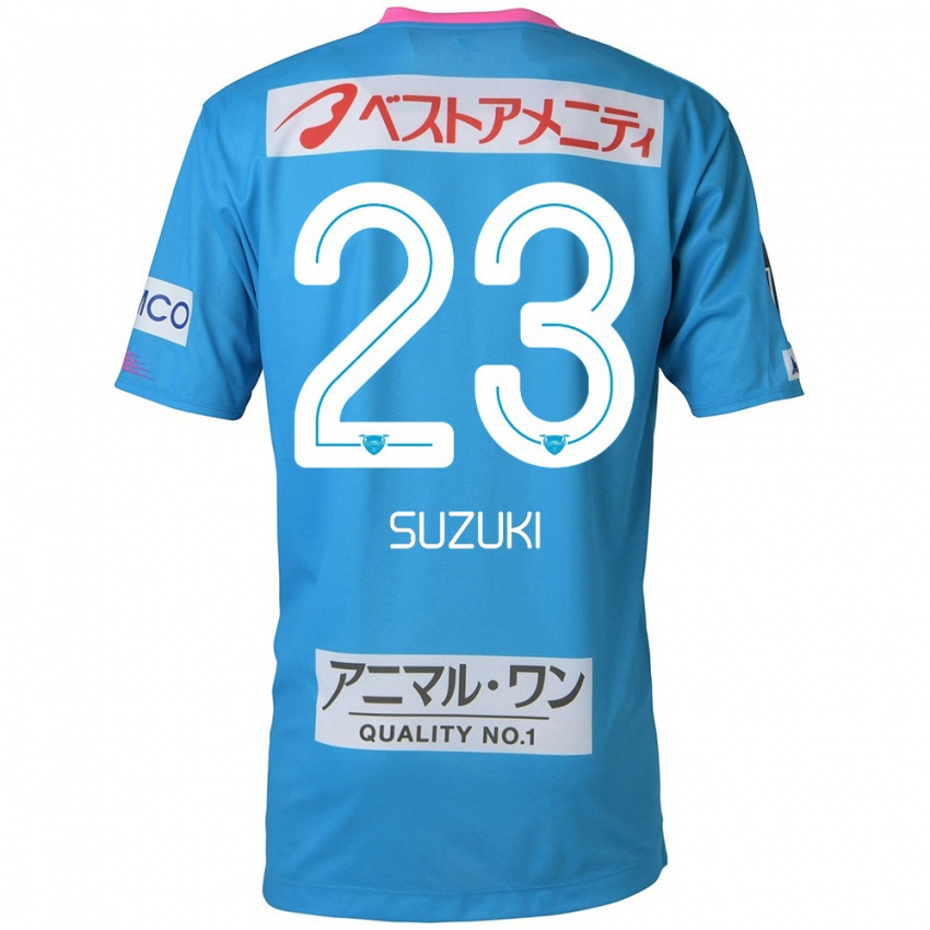 Bambino Maglia Yuki Suzuki #23 Blu Rosa Kit Gara Home 2024/25 Maglietta