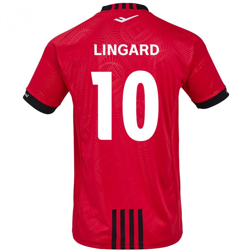 Bambino Maglia Jesse Lingard #10 Rosso Nero Kit Gara Home 2024/25 Maglietta