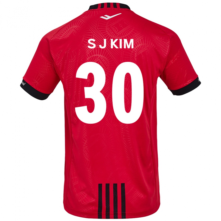 Bambino Maglia Ju-Sung Kim #30 Rosso Nero Kit Gara Home 2024/25 Maglietta