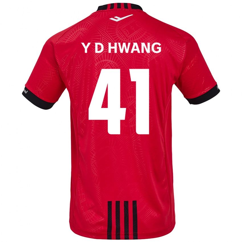 Bambino Maglia Do-Yoon Hwang #41 Rosso Nero Kit Gara Home 2024/25 Maglietta