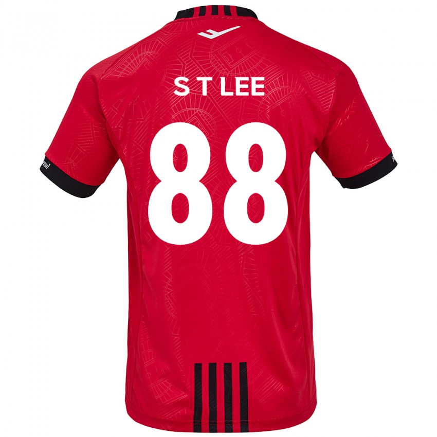 Bambino Maglia Tae-Seok Lee #88 Rosso Nero Kit Gara Home 2024/25 Maglietta