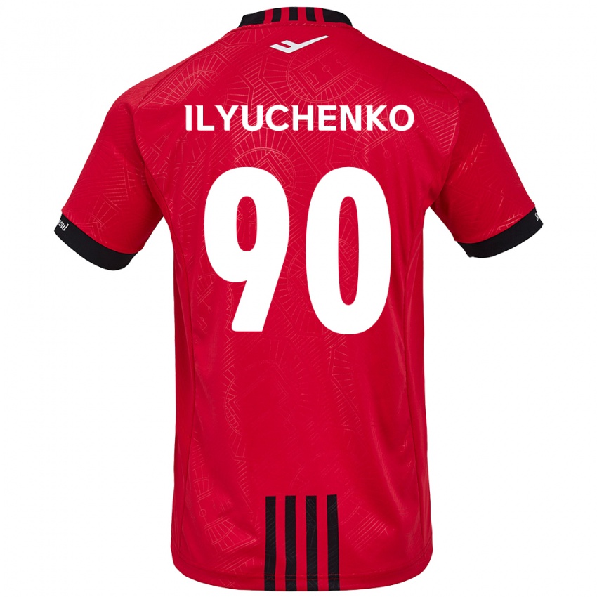 Bambino Maglia Stanislav Ilyuchenko #90 Rosso Nero Kit Gara Home 2024/25 Maglietta