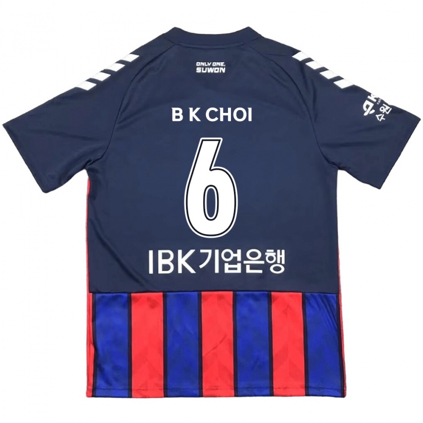 Bambino Maglia Kyu-Baek Choi #6 Blu Rosso Kit Gara Home 2024/25 Maglietta