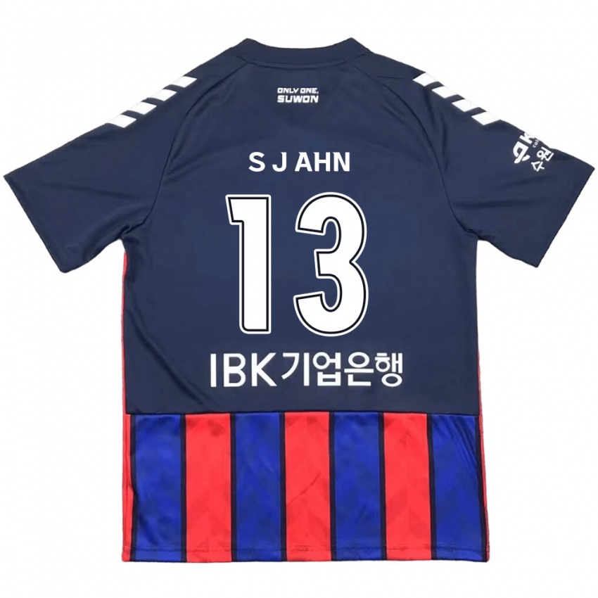 Bambino Maglia Jun-Su Ahn #13 Blu Rosso Kit Gara Home 2024/25 Maglietta