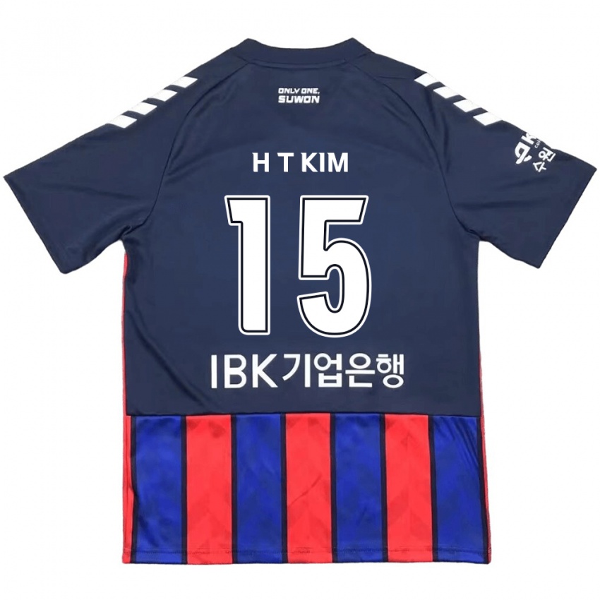 Bambino Maglia Tae-Han Kim #15 Blu Rosso Kit Gara Home 2024/25 Maglietta