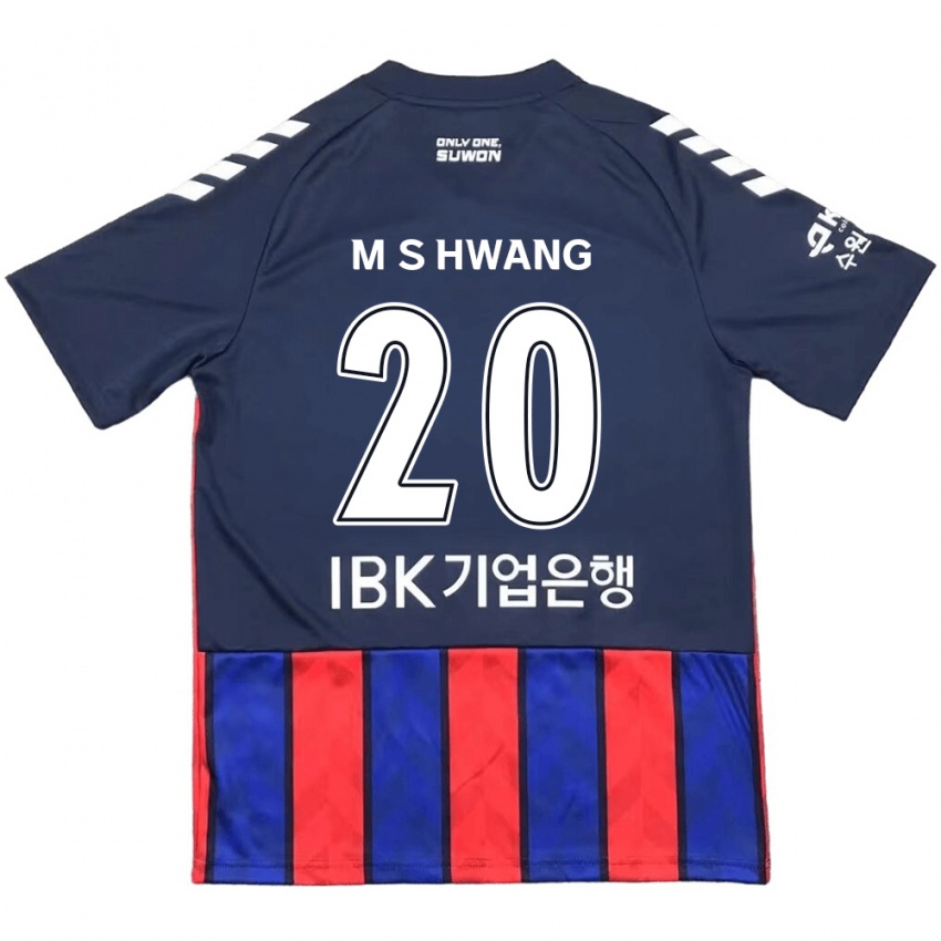 Bambino Maglia Soon-Min Hwang #20 Blu Rosso Kit Gara Home 2024/25 Maglietta