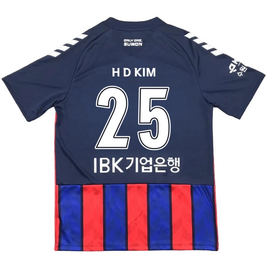 Bambino Maglia Dae-Hyun Kim #25 Blu Rosso Kit Gara Home 2024/25 Maglietta