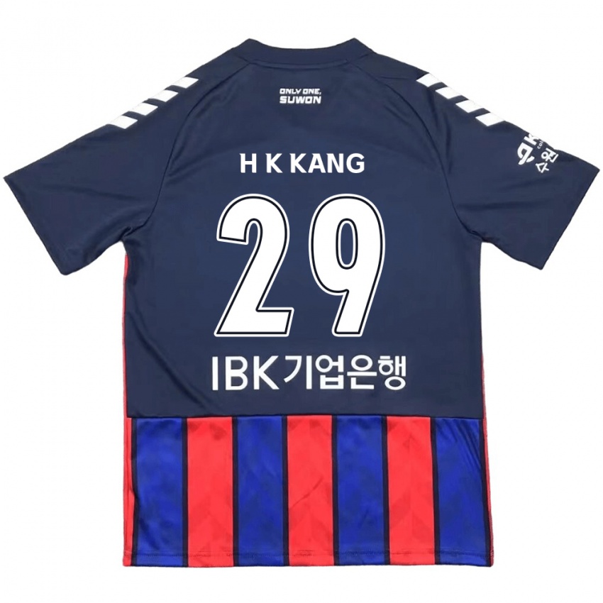 Bambino Maglia Kyo-Hun Kang #29 Blu Rosso Kit Gara Home 2024/25 Maglietta