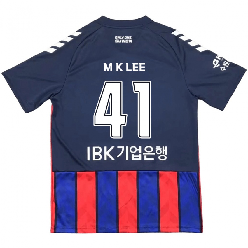 Bambino Maglia Kyung-Min Lee #41 Blu Rosso Kit Gara Home 2024/25 Maglietta