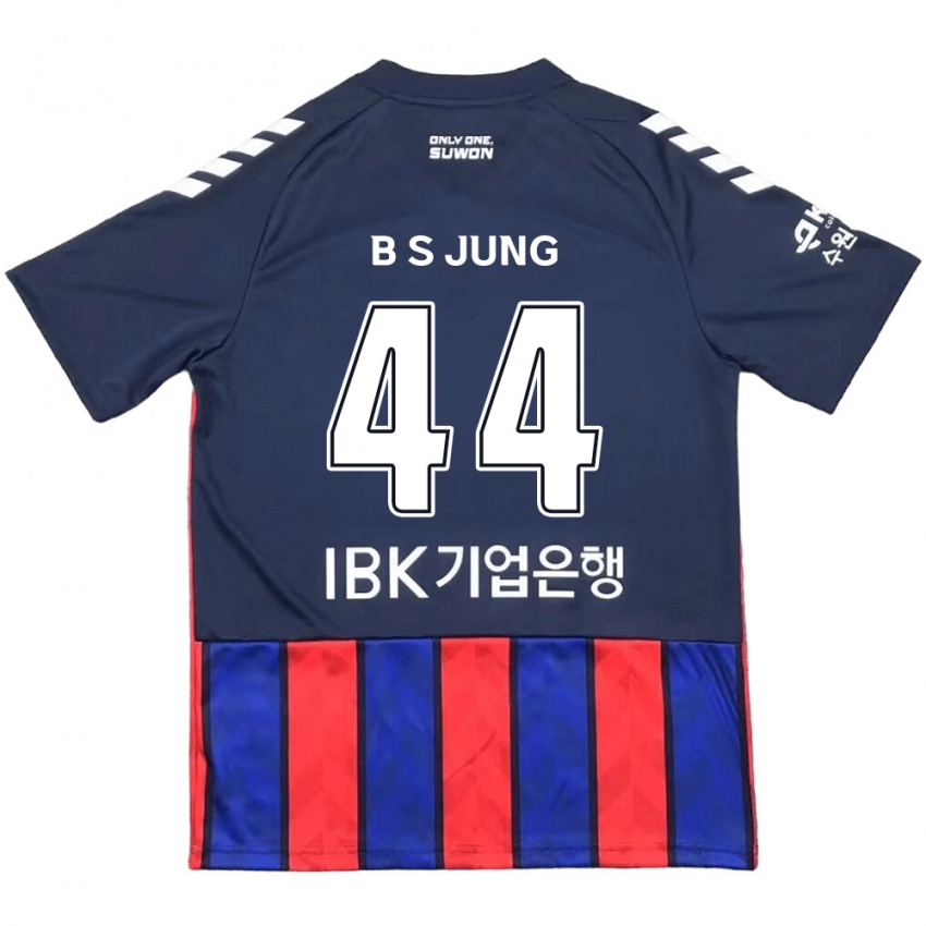 Bambino Maglia Seung-Bae Jung #44 Blu Rosso Kit Gara Home 2024/25 Maglietta