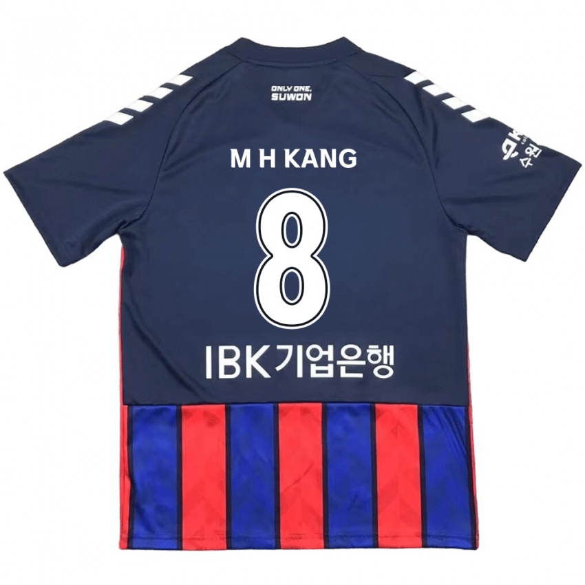 Bambino Maglia Ho-Min Kang #8 Blu Rosso Kit Gara Home 2024/25 Maglietta