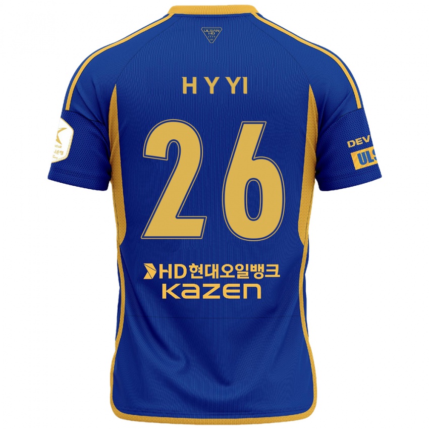 Bambino Maglia Yong-Hyeon Yi #26 Blu Giallo Kit Gara Home 2024/25 Maglietta