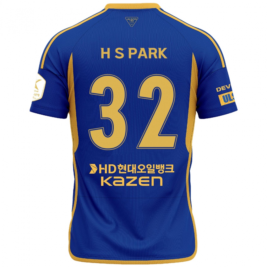 Bambino Maglia Sung-Hyun Park #32 Blu Giallo Kit Gara Home 2024/25 Maglietta