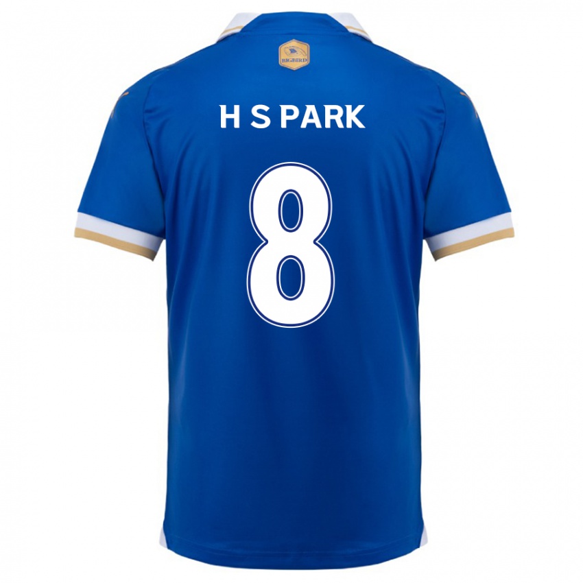 Bambino Maglia Sang-Hyeok Park #8 Blu Bianco Kit Gara Home 2024/25 Maglietta