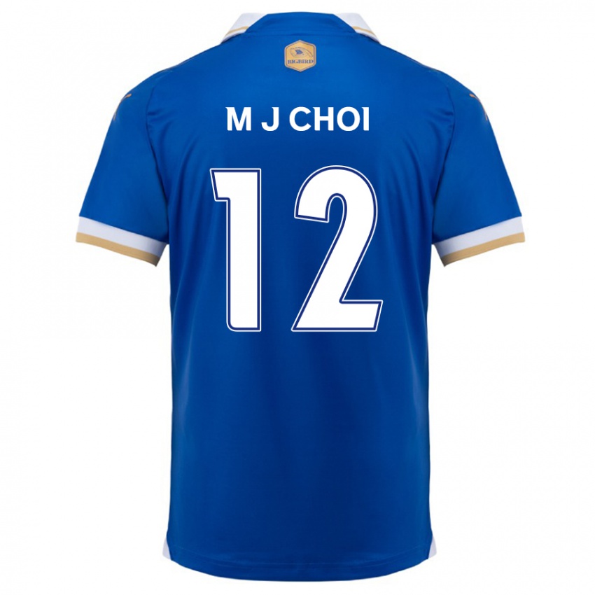 Bambino Maglia Ji-Moog Choi #12 Blu Bianco Kit Gara Home 2024/25 Maglietta