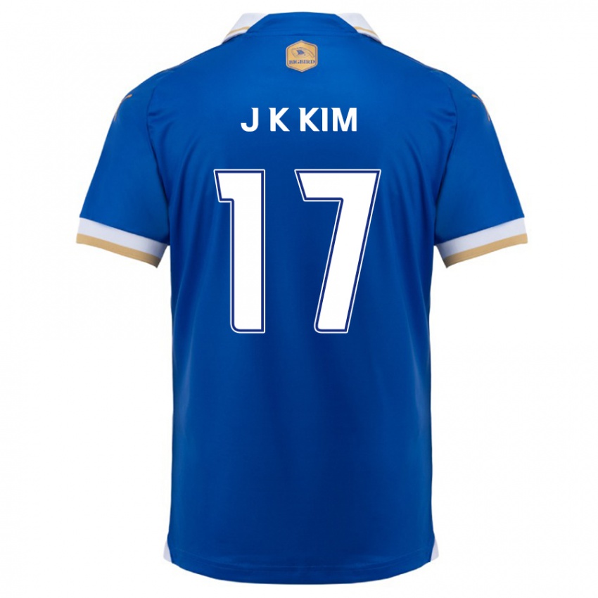 Bambino Maglia Kyeong-Jung Kim #17 Blu Bianco Kit Gara Home 2024/25 Maglietta