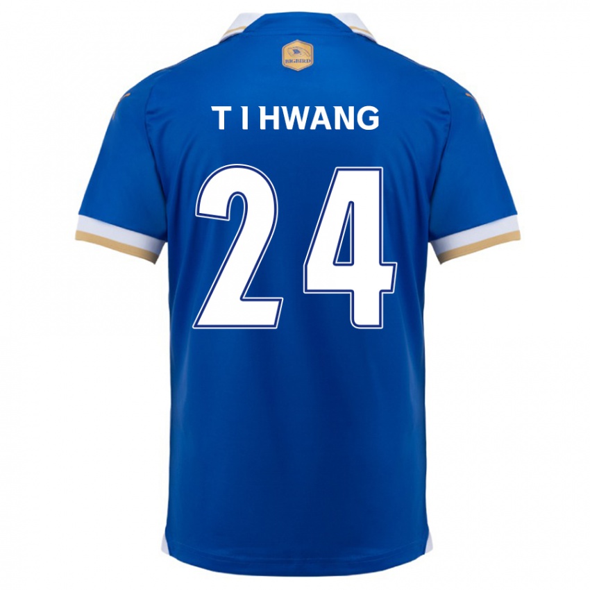 Bambino Maglia In-Taek Hwang #24 Blu Bianco Kit Gara Home 2024/25 Maglietta