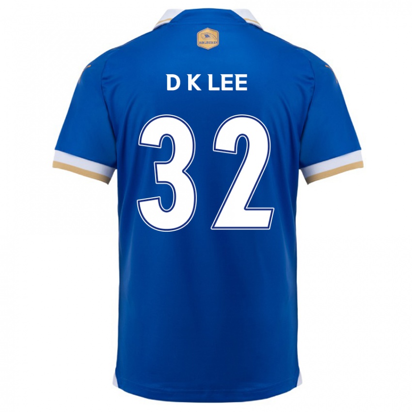 Bambino Maglia Kyu-Dong Lee #32 Blu Bianco Kit Gara Home 2024/25 Maglietta