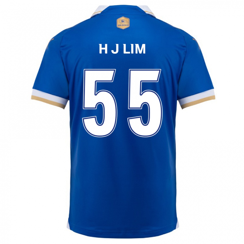 Bambino Maglia Ji-Hoon Lim #55 Blu Bianco Kit Gara Home 2024/25 Maglietta