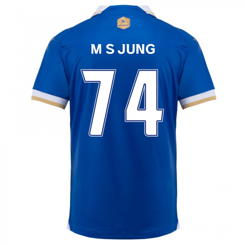 Bambino Maglia Sung-Min Jung #74 Blu Bianco Kit Gara Home 2024/25 Maglietta