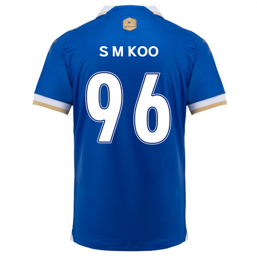 Bambino Maglia Min-Seo Koo #96 Blu Bianco Kit Gara Home 2024/25 Maglietta